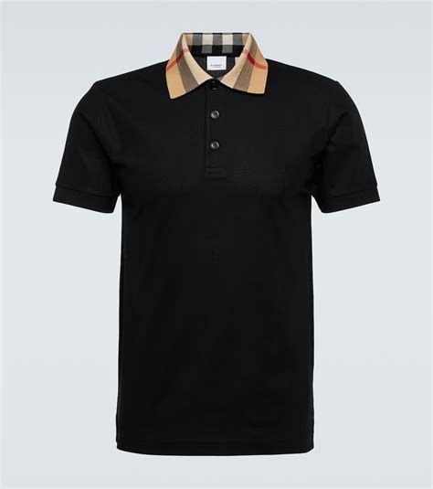 black burberry polo|Burberry black shirt price.